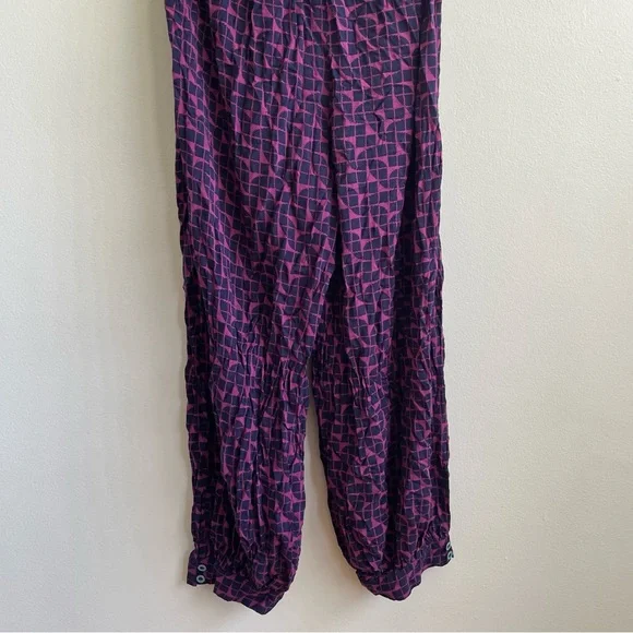 ANTHROPOLOGIE MAEVE KARSTEN GEOSCOPE BELTED JUMPSUIT SIZE SMALL geometric boho S - Picture 9 of 16